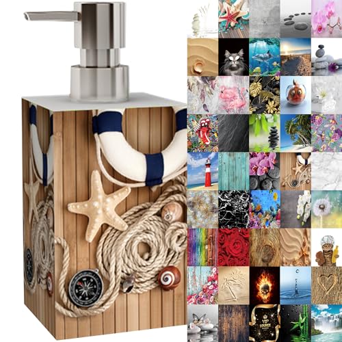 Seifenspender | viele schöne Seifenspender zur Auswahl | modernes, stylisches Design | Blickfang für jedes Badezimmer (Maritim) von Sanilo