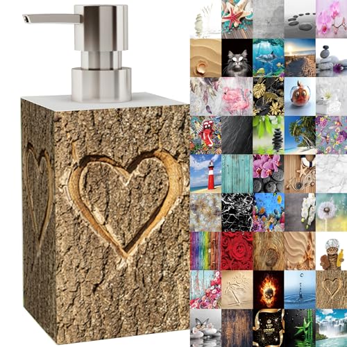 Seifenspender | viele schöne Seifenspender zur Auswahl | modernes, stylisches Design | Blickfang für jedes Badezimmer (True Love) von Sanilo