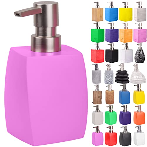 Seifenspender | viele schöne Seifenspender zur Auswahl | modernes, stylisches Design | Blickfang für jedes Badezimmer (Wave Pink) von Sanilo