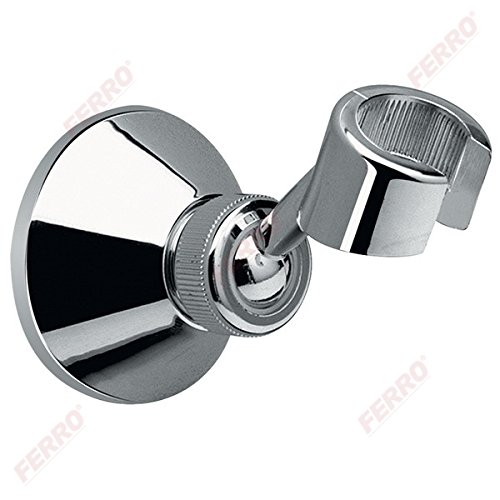 Duschkopf Halterung -- Chrom- Brausehalterung -Kugelgelenk-beweglich-massiv Metall-Ferro Duschkopf Halterung -- Chrom- Brausehalterung -Kugelgelenk-beweglich-massiv Metall-Ferro von Sanimix24