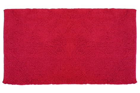 Saniplast Woolsoft Uni Teppich aus Wollmischgewebe, Größe 70 x 140 cm, Rot von Saniplast