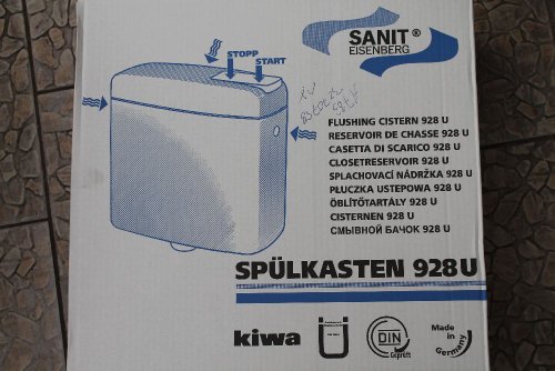 Sanit WC-Aufputz-Spülkasten weiss 928 U tiefhängend, mit Wasserspartechnik 6-9 L von Sanit