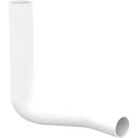 Spülbogen - 80 mm rechts versetzt - für WC-Spülkasten - pvc weiß - Sanit von Sanit