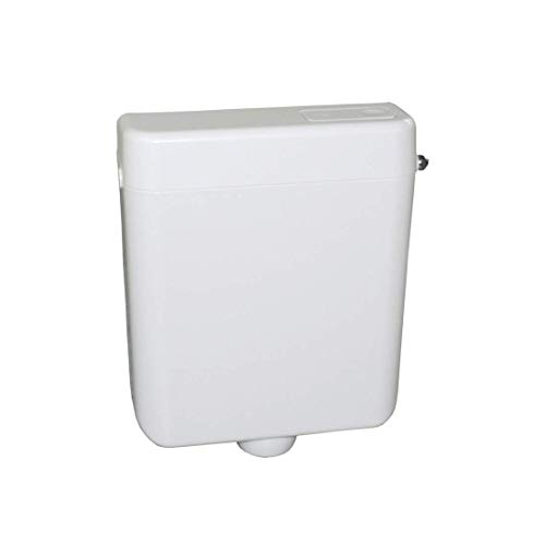 SANIT Spülkasten 937 (Spülmenge 6 Liter, tiefhängend, mit Start-Stopp-Technik, Farbe weiß-alpin, mit Eckventil G 1/2, Anschlussröhrchen verchromt + Kupferrohr für Hinterwandanschluss) 91.701.01..0000 von Sanit