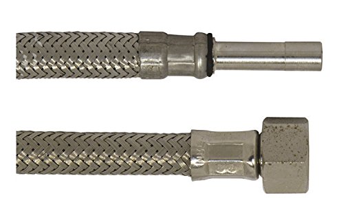 Armaturenschlauch für den Anschluss eines Wasserhahnes | 10 mm x 3/8 Zoll x 1500 mm | Flexschlauch | Verbindungsschlauch | Anschlussschlauch Armatur von Sanitop-Wingenroth