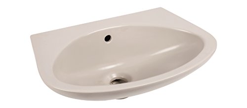 Handwaschbecken Dio, 45 cm, Flanell = Manhattan grau matt (nicht glänzend), Waschtisch, Gäste-WC von Sanitop-Wingenroth