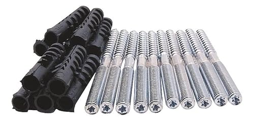 Sanitop-Wingenroth 2 Stockschrauben mit Dübel 10 mm, M8 x 50 mm, verzinkter Stahl, 104032 Sanitop-Wingenroth 2 Stockschrauben mit Dübel 10 mm, M8 x 50 mm, verzinkter Stahl, 104032 von Sanitop-Wingenroth
