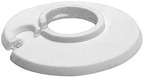 Klapprosette | 15 mm oder 1/4 Zoll | Außendurchmesser 49 mm | 4er-Set | Rosette | Weiß von Sanitop-Wingenroth
