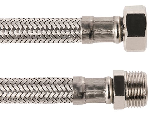 Armaturenschlauch für den Anschluss eines Wasserhahnes | 3/8 x 3/8 Zoll x 300 mm | Flexschlauch | Verbindungsschlauch | Anschlussschlauch Armatur von Sanitop-Wingenroth