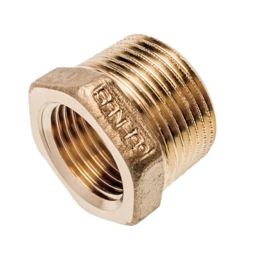 Sanitop-Wingenroth Reduzierstück Nr. 3241 mit Typ 3/4 '' AG x Typ 1/2 '' IG, Fitting mit Außen- und Innengewinde Reduzierter Durchmesser Gewindefitting für die Feininstallation Mehrkant Rotguss 163569 Sanitop-Wingenroth Reduzierstück Nr. 3241 mit Typ 3/4 '' AG x Typ 1/2 '' IG, Fitting mit Außen- und Innengewinde Reduzierter Durchmesser Gewindefitting für die Feininstallation Mehrkant Rotguss 163569 von Sanitop-Wingenroth