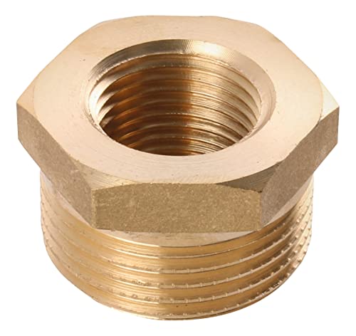 Sanitop-Wingenroth Reduzierstück lose mit Typ 1 '' AG x Typ 3/4 '' IG | Fitting mit Außen- und Innengewinde | Reduzierter Durchmesser | Gewindefitting für die Feininstallation Mehrkant Messing 167048 Sanitop-Wingenroth Reduzierstück lose mit Typ 1 '' AG x Typ 3/4 '' IG | Fitting mit Außen- und Innengewinde | Reduzierter Durchmesser | Gewindefitting für die Feininstallation Mehrkant Messing 167048 von Sanitop-Wingenroth