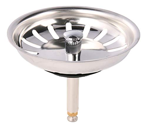 Ventiloberteil für Siebkorbventil | Siebkörbchen | Excenterbedienung | Excenter | Küchenspüle | Chrom | Ø 8 x 48 - 69 mm von Sanitop-Wingenroth