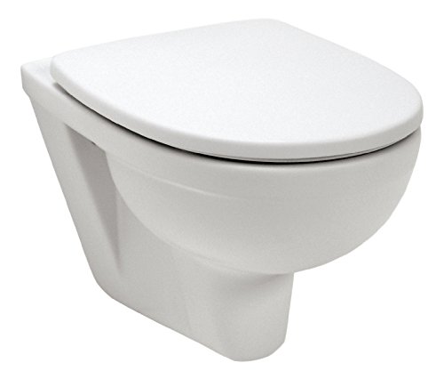 Wand-WC-Set Lucanto , Weiß , Inklusive WC-Sitz , Tiefspüler von Sanitop-Wingenroth