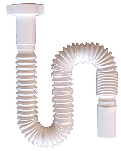 Waschtisch Röhrengeruchverschluss | 1¼ Zoll x Ø 32 mm | Ausziehbar bis 850 mm | Weiß von Sanitop-Wingenroth