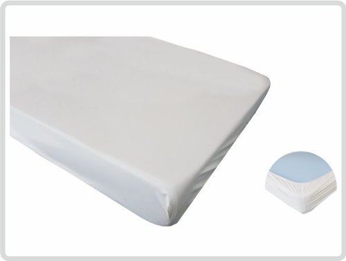 Spannbettschutz Spannbettlaken Matratzenschutzbezug 90 x 200 cm PVC wasserundurchlässig wasserdicht , Spannbettlaken Matratzenschoner von Saniversum UG
