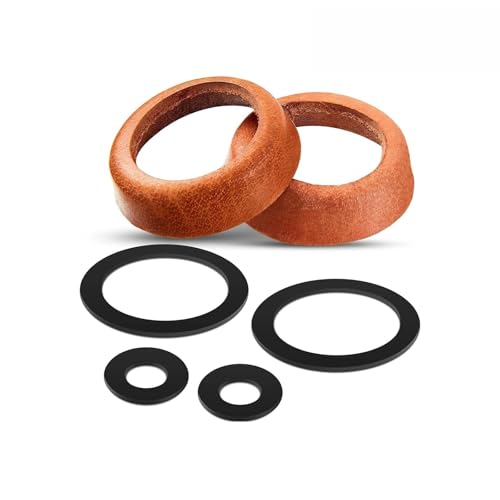 2 Sets Schwengelpumpe Ersatzteile Leder Dichtungssatz Typ 75 Ledermanschette und o Ring Dichtung Kolbenmanschette für Gartenpumpe Handpumpe Brunnenpumpe Pumpe Dichtung (75,Rindsleder) von Sanivovonu