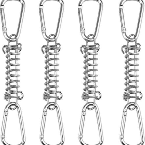 Sanivovonu 4 Stück Zugfeder Spannfeder Sonnensegel Befestigung Sprungfeder Stahlfeder Federschnalle mit 8 Stück Karabiner für Campingzelt Sonnensegel Markise Sanivovonu 4 Stück Zugfeder Spannfeder Sonnensegel Befestigung Sprungfeder Stahlfeder Federschnalle mit 8 Stück Karabiner für Campingzelt Sonnensegel Markise von Sanivovonu
