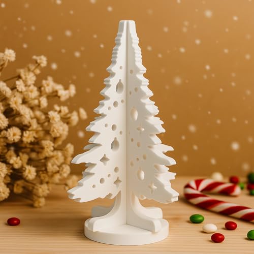 Sanivovonu Silikonformen Gießformen Weihnachten, 3D Silikonform Tannenbaum Silikonform Weihnachten Weihnachtsbaum Gips zum Gießen Gießformen Silikon Weihnachten Gießform Tannenbaum für Handwerk (A) von Sanivovonu