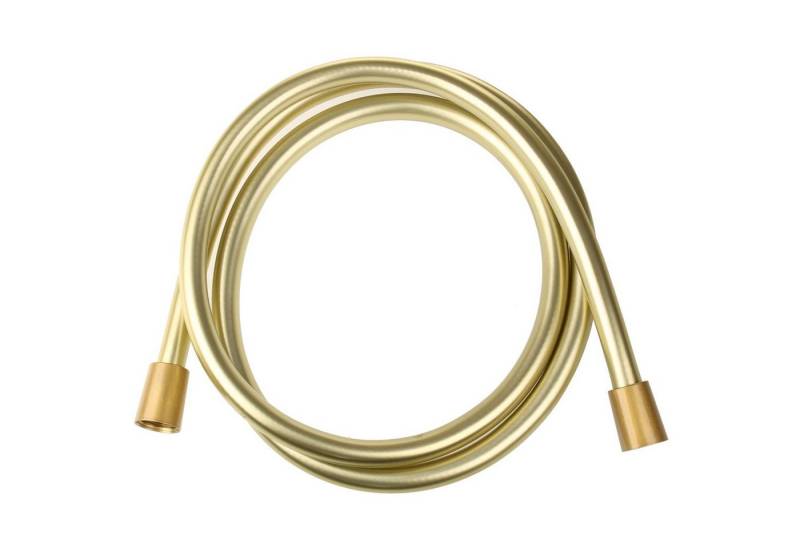 Sanixa Brauseschlauch, Qualitäts Duschschlauch PVC gold 170 cm Brauseschlauch für Handbrause Duschbrause Standart Anschluss Gewinde für Badewanne Schlauch Dusche von Sanixa