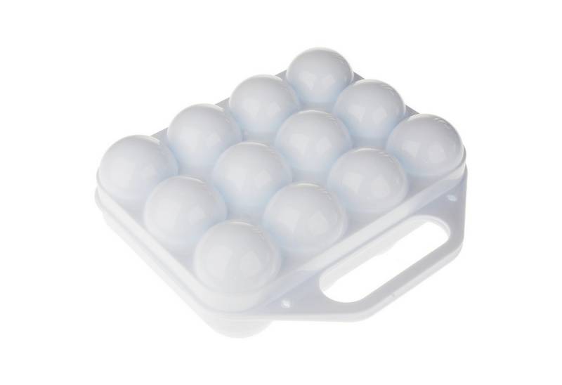Sanixa Eierkorb Eierbox für 12 Eier 2er Set Kunststoff BPA frei Eier-Transportbox, (Eierbehälter für Kühlschrank), stapelbare Eieraufbewahrung Aufbewahrungsbox von Sanixa