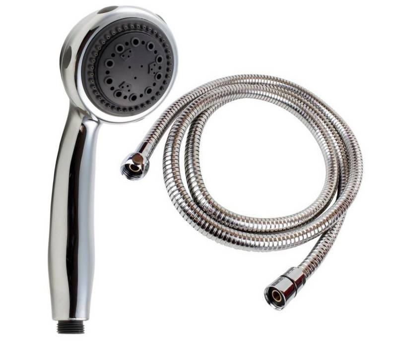 Sanixa Handbrause Duschbrause Brausekopf Duschkopf Massage Wellness Brause, (2-tlg), Handbrause-Set Altea 8 Strahlarten & Brause-Schlauch 150 cm von Sanixa
