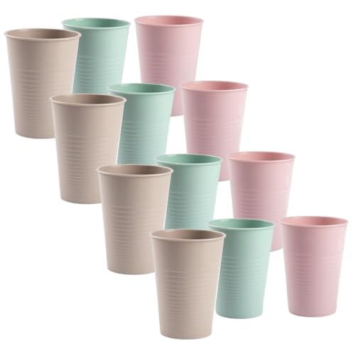 Sanixa Meberg PF117591A_x12 Kunststoffbecher 12er Set pastell Ø 8,5 cm 0,36 L Kunststoff Mehrwegbecher BPA frei Mehrweg Trinkbecher Trinkglas bruchsicher Becher Saftbecher Sanixa Meberg PF117591A_x12 Kunststoffbecher 12er Set pastell Ø 8,5 cm 0,36 L Kunststoff Mehrwegbecher BPA frei Mehrweg Trinkbecher Trinkglas bruchsicher Becher Saftbecher von Sanixa