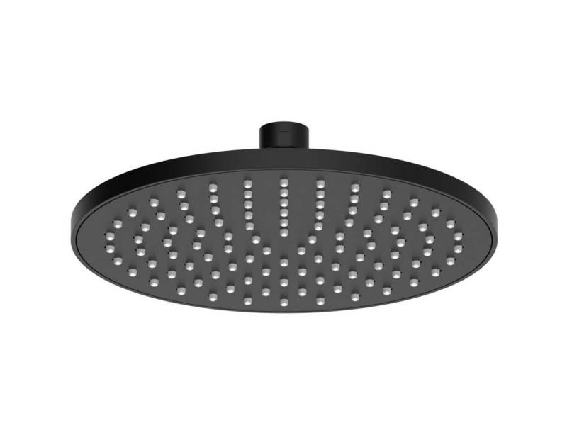Sanixa Regenduschkopf, (Brausekopf Kopfbrause Duschbrause, Wellness-Dusche Bad Zubehör Austattung), Regenbrause schwarz rund 20 cm Regendusche Duschkopf Regen von Sanixa