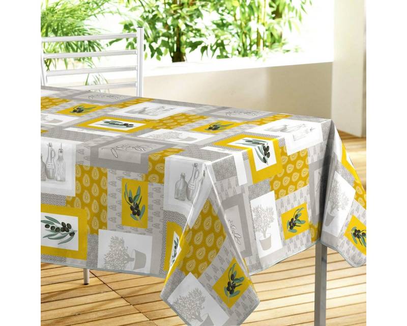 Sanixa Tischdecke Outdoor vers. Farben 140x240 cm Tischtuch PVC Gartentisch (Tischdekoration Tischwäsche Balkon Terrasse, waschbar Wachstischtuch Tafeltuch), abwischbar modern gemustert Regenfest von Sanixa