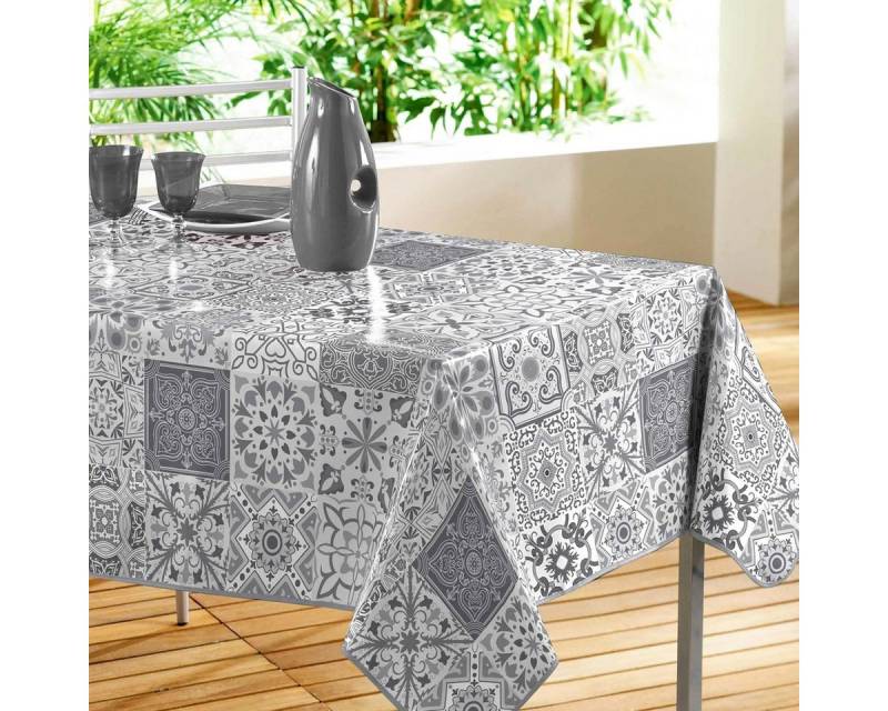 Sanixa Tischdecke Outdoor vers. Farben 140x240 cm Tischtuch PVC Gartentisch (Tischdekoration Tischwäsche Balkon Terrasse, waschbar Wachstischtuch Tafeltuch), abwischbar modern gemustert Regenfest von Sanixa