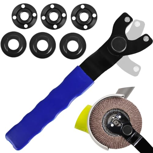 1 Packung Verstellbarer Winkelschleiferschlüssel mit 3 Paaren Schleifer Flanschmutter Universal Einstellbarer Winkelschleifer Schraubenschlüssel Winkelschleifer Mutter und Stiftschlüssel Kompatibel 1 Packung Verstellbarer Winkelschleiferschlüssel mit 3 Paaren Schleifer Flanschmutter Universal Einstellbarer Winkelschleifer Schraubenschlüssel Winkelschleifer Mutter und Stiftschlüssel Kompatibel von Sankoly