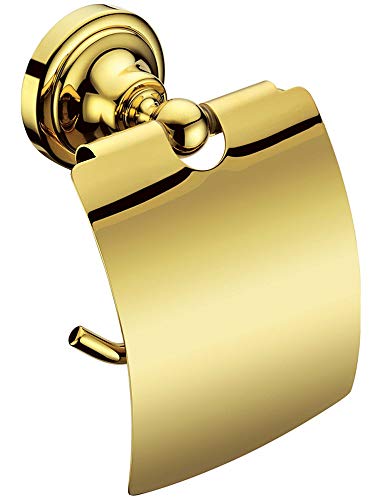 Design Toilettenpapier Halter Massiv Messing Wandmontage Gold von Sanlingo BS1 von Sanlingo