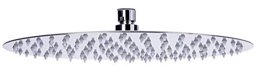 Sanlingo Duschkopf, 25 cm Durchmesser, Duschkopf für Regendusche, Duschbrause aus Edelstahl, runder Regenduschkopf, schwenkbar, Antikalk Wasserdüsen von Sanlingo