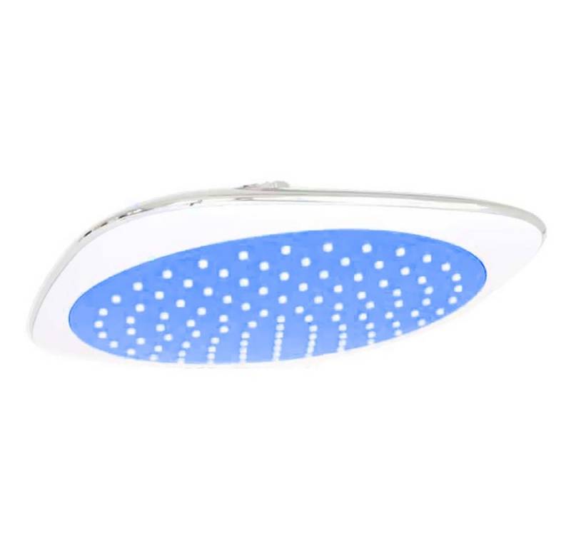 Sanlingo Duschbrause 20x20 cm Regenbrause eckig Duschkopf Blau Weiss Chrome Brausekopf von Sanlingo