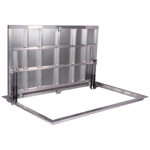 Schachtabdeckung Aluminium 800 x 1500 mm (P) Bodenluke Schachtdeckel Revisionsschacht Kanalschacht von Sanluk