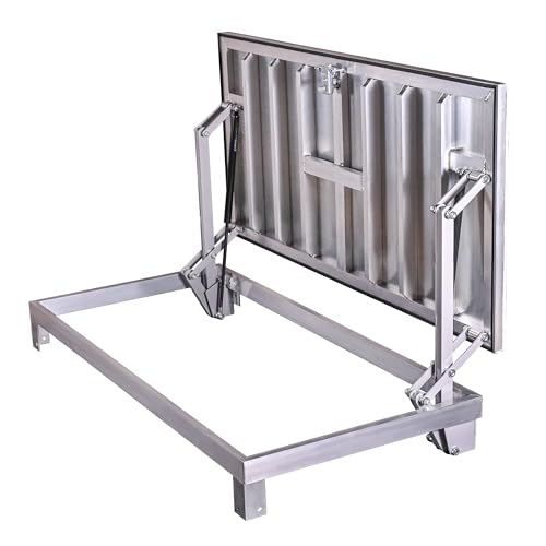 Schachtabdeckung für den Außenbereich 60 x 120(R) cm, Bodenluke Schachtdeckel Revisionsschacht Kanalschacht von Sanluk