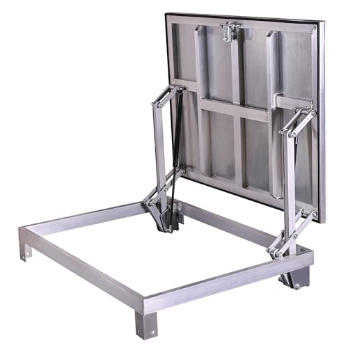 Schachtabdeckung für den Außenbereich 70 x 90(R) cm, Bodenluke Schachtdeckel Revisionsschacht Kanalschacht von Sanluk