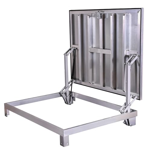 Schachtabdeckung für den Außenbereich 80 x 100(R) cm, Bodenluke Schachtdeckel Revisionsschacht Kanalschacht von Sanluk