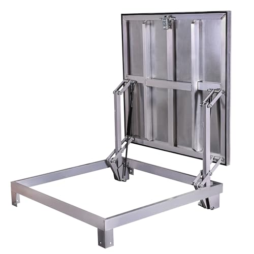 Schachtabdeckung für den Außenbereich 80 x 90(R) cm, Bodenluke Schachtdeckel Revisionsschacht Kanalschacht von Sanluk