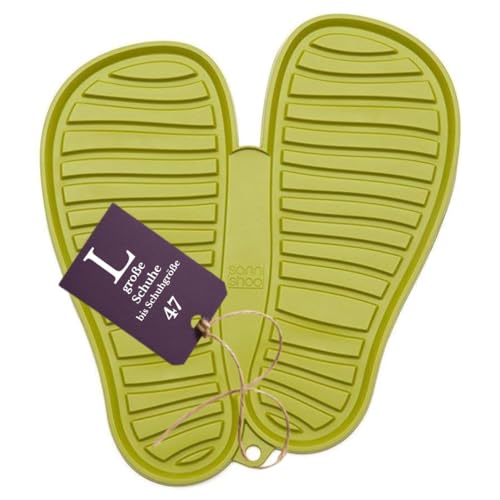 Sanni Shoo Shoe.Pad Schuhablage Schuhabtropfschale – Waschbare Schuhmatte in versch. Größen & Farben I Flexible Schuhwanne (L, bis Schuhgröße 47) von Sanni Shoo