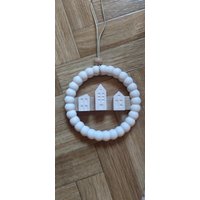 Dekoring, Türkranz, Raysindeko, Wanddekoration Weiß, Dekoring Mit Häusern, Kleines Mitbringsel, Häuserloop Dekoring, Türkranz, Raysindeko, Wanddekoration Weiß, Dekoring Mit Häusern, Kleines Mitbringsel, Häuserloop von SannisSideOfLife