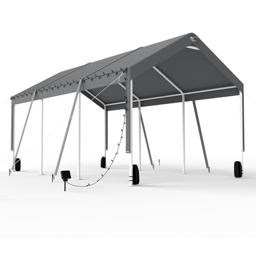 Carport 3.1x6m wasserdicht mit Seitentüren Robustes Autozelt für ganzjährigen Schutz Portables Garagenzelt mit Stahlrahmen für Auto Motorrad und Outdoor Veranstaltungen Carport 3.1x6m wasserdicht mit Seitentüren Robustes Autozelt für ganzjährigen Schutz Portables Garagenzelt mit Stahlrahmen für Auto Motorrad und Outdoor Veranstaltungen von Sannwsg