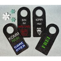 Türschilder Aus Filz Mit Aufgebügeltem Vinyl, Besetzt Und Frei, Bitte Nicht Stören, Bin Im Meeting, Gaming Zone Türschilder Aus Filz Mit Aufgebügeltem Vinyl, Besetzt Und Frei, Bitte Nicht Stören, Bin Im Meeting, Gaming Zone von SannysCreativeWB