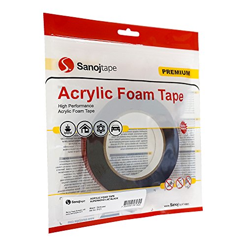 Sanojtape Superbond Doppelseitiges Hochleistungs Acryl Klebeband Schwarz 19mm x 5m Sanojtape Superbond Doppelseitiges Hochleistungs Acryl Klebeband Schwarz 19mm x 5m von Sanojtape