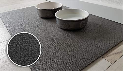 SanoZoo, die Napfunterlage! Öko-TEX - Made in Germany - Futtermatte für Katzen 40 x 60 cm Schwarz von Sanosoft