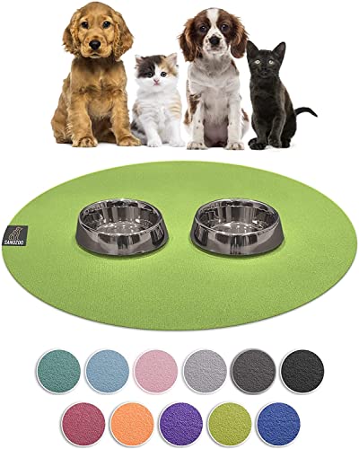 SanoZoo® Napfunterlage - Öko-TEX - Made in Germany - rutschfeste Futtermatte für Hunde & Katzen Rund 60cm Grün, wasserfest SanoZoo® Napfunterlage - Öko-TEX - Made in Germany - rutschfeste Futtermatte für Hunde & Katzen Rund 60cm Grün, wasserfest von SanoZoo