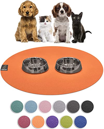SanoZoo® Napfunterlage - Öko-TEX - Made in Germany - rutschfeste Futtermatte für Hunde & Katzen Rund 60cm Orange, wasserfest SanoZoo® Napfunterlage - Öko-TEX - Made in Germany - rutschfeste Futtermatte für Hunde & Katzen Rund 60cm Orange, wasserfest von SanoZoo