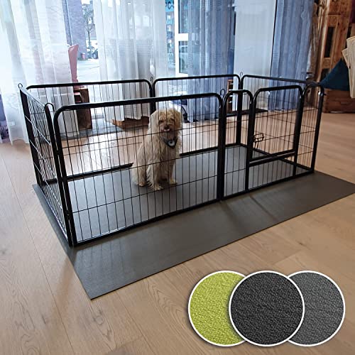 Sanosoft SanoZoo Tierunterlage - die Allzweck-Matte für Zwinger, Welpenboxen und Körbchen 160 x 160 cm Schwarz von Sanosoft