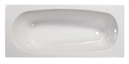 Badewanne "LINEA160" Weiß 120 Liter 160 x 70 x 41 cm, Acrylwanne, ergonomische Körperformbadewanne, Rechteckbadewanne Weiß von Sanotechnik