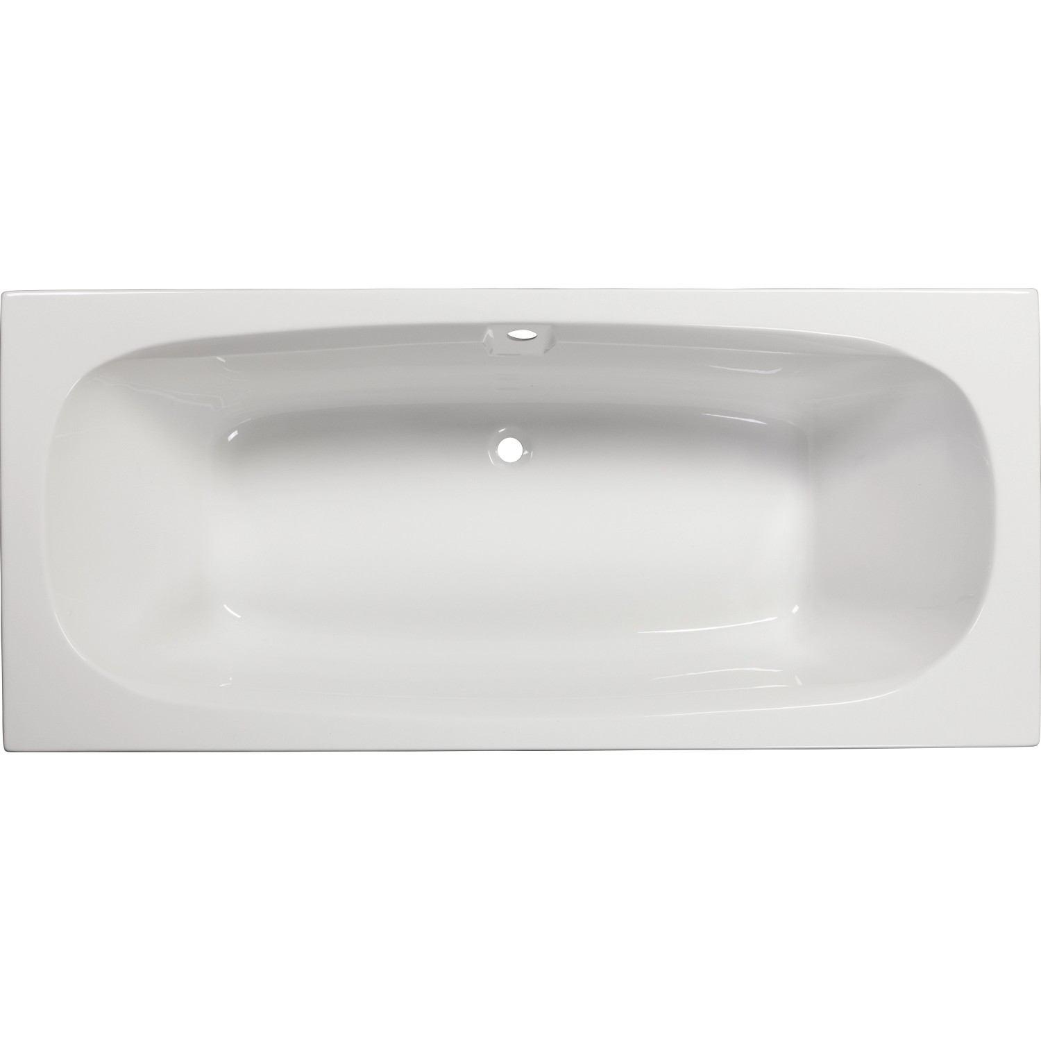Sanoacryl Körperform-Badewanne Marbela 180 cm Weiß von Sanotechnik