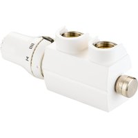 Sanotechnik Heizkörperthermostat "Badheizkörper-Regler", eckig, Anschluss mittig-unten, mit Thermostatkopf von Sanotechnik